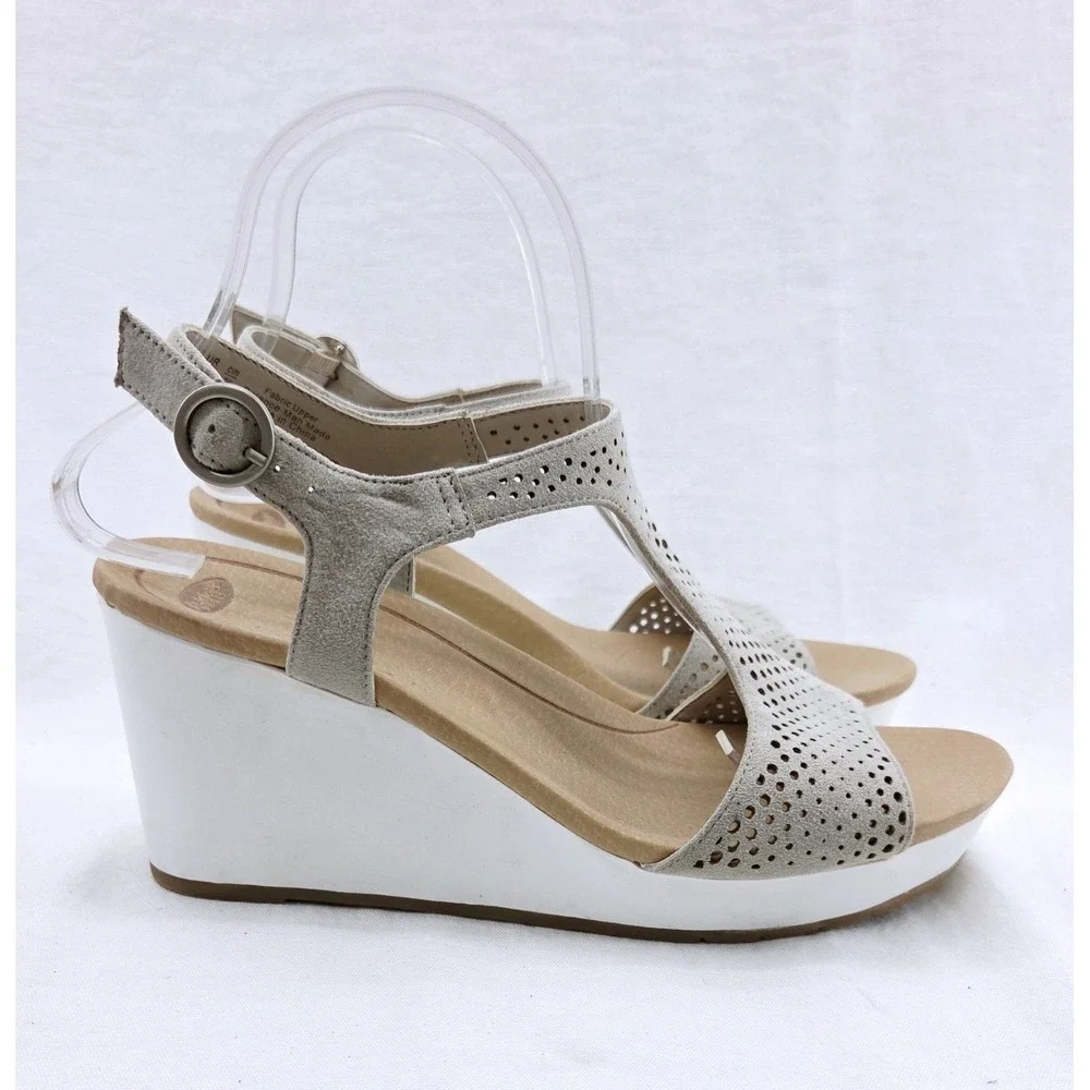Dr. Scholls Selma Beige/White sandal - Size 8